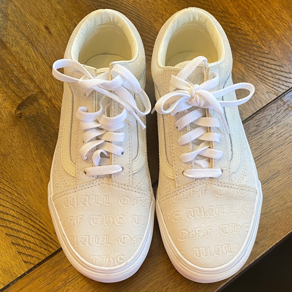 Vans Cream High-Top Sneakers